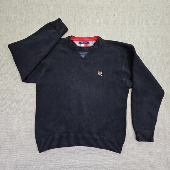 Tommy Hilfiger Other - Tommy Hilfiger Fisherman Sweater Men's XL Embroidered Cozy Vintage Quiet Luxury
